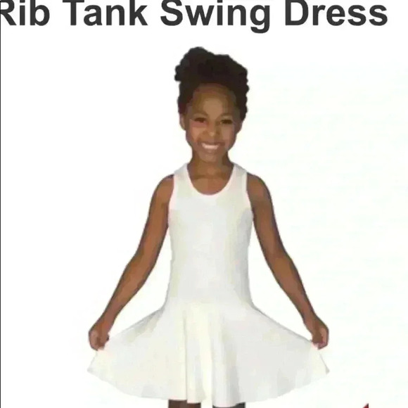 New! Tie dyed Rib Tank Swing Dress. Girls Peace Boho - Picture 7 of 7